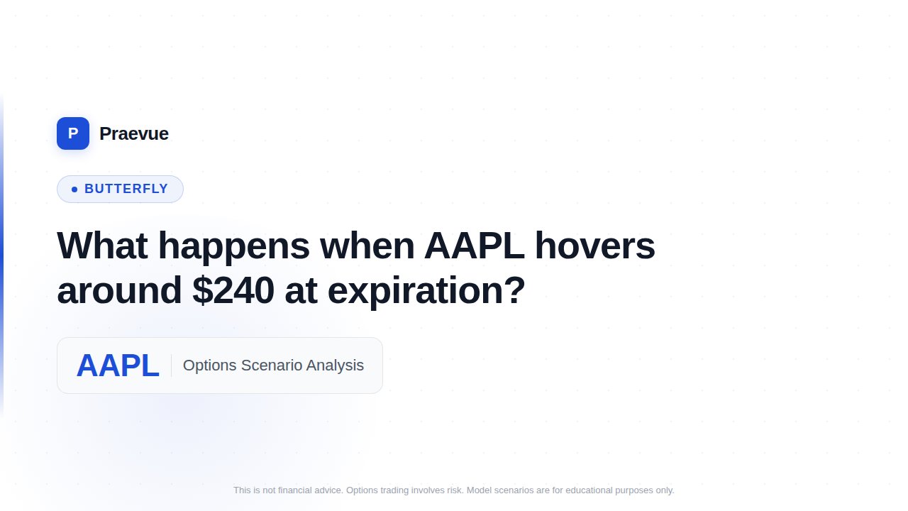 Butterfly Strategy on AAPL: Exploring the Scenario